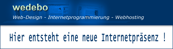 wedebo - Webdesign, Internetprogrammierung, Webhosting